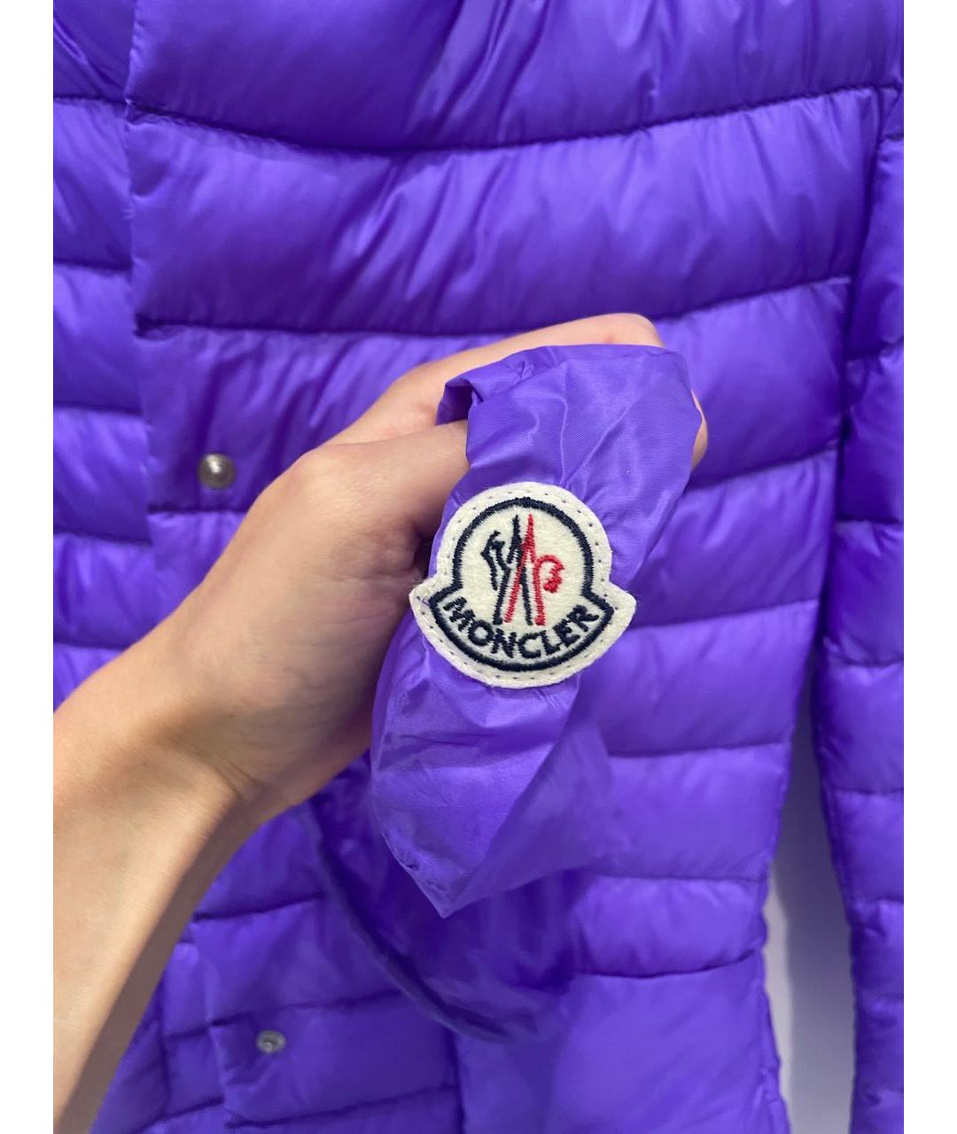 MONCLER Фиолетовая полиамидовая куртка, фото 6