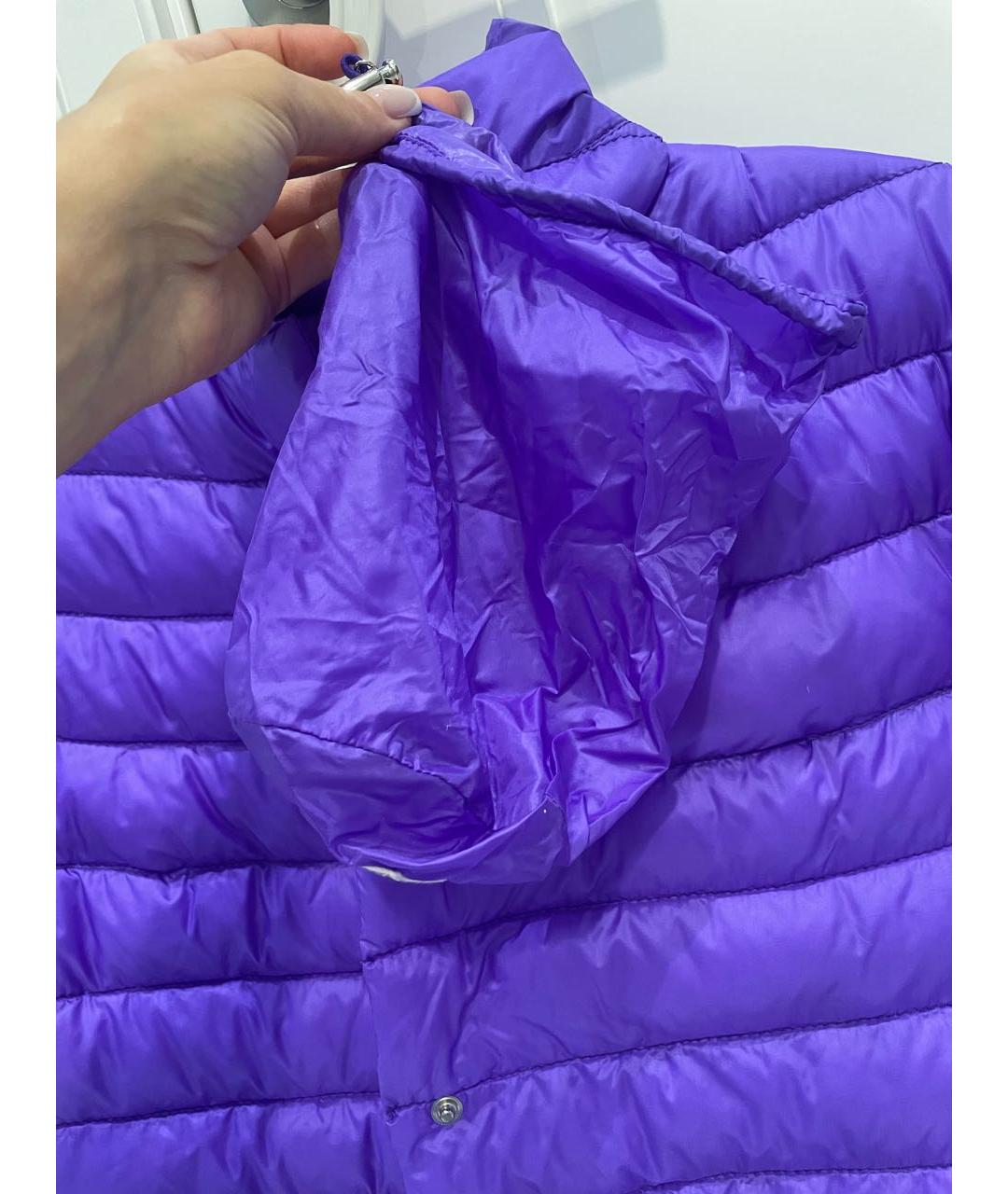 MONCLER Фиолетовая полиамидовая куртка, фото 5