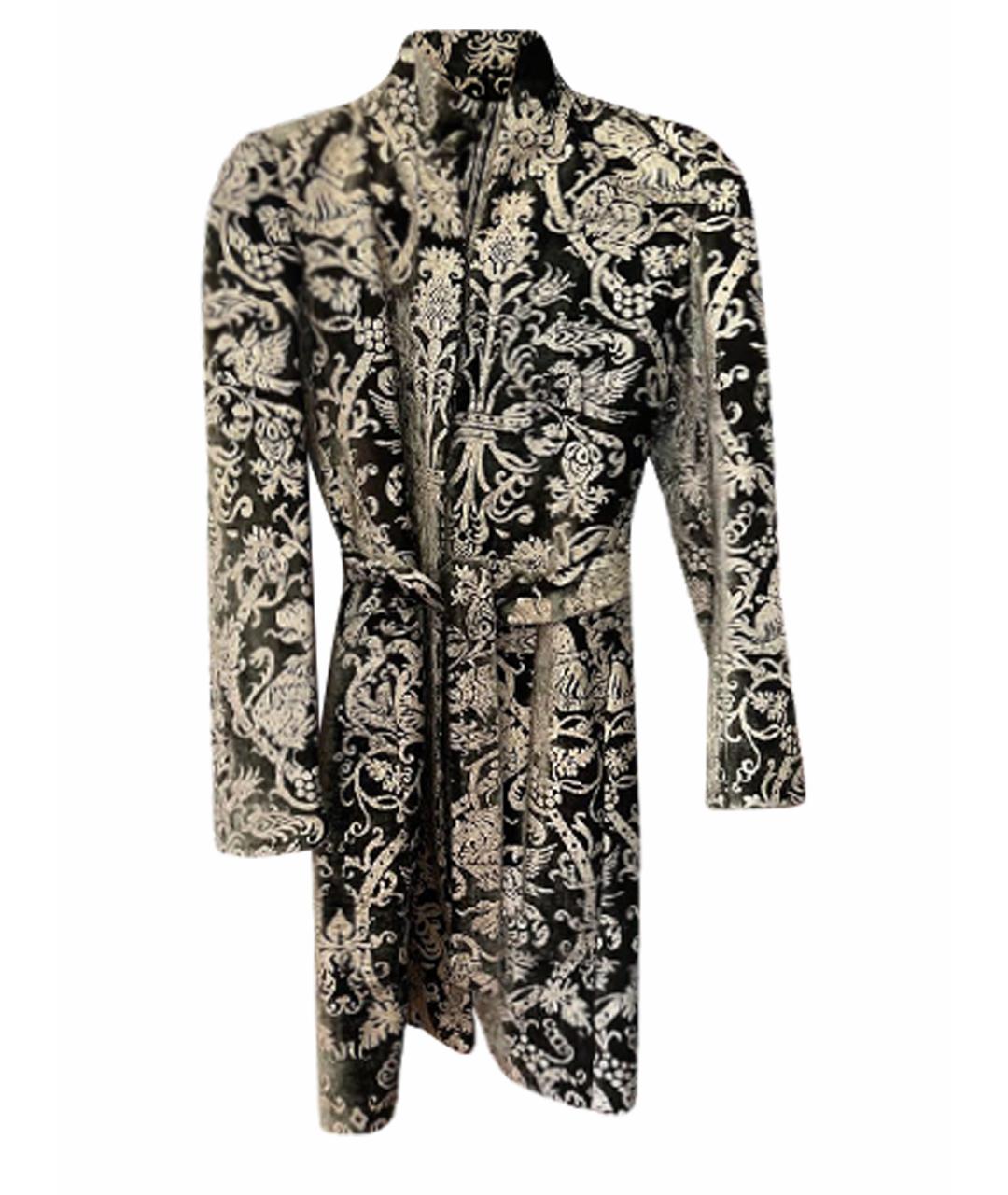 ROBERTO CAVALLI Горчичный бархатный жакет/пиджак, фото 1
