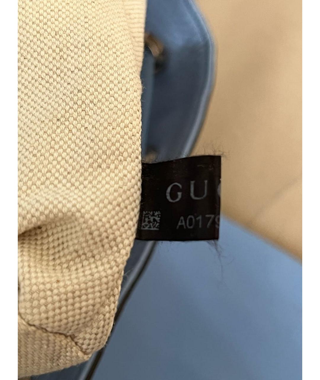 GUCCI Голубой кожаный рюкзак, фото 7