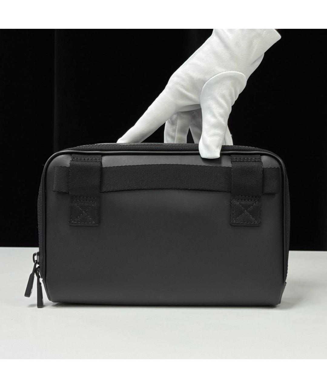 MONTBLANC Черная кожаная поясная сумка, фото 7
