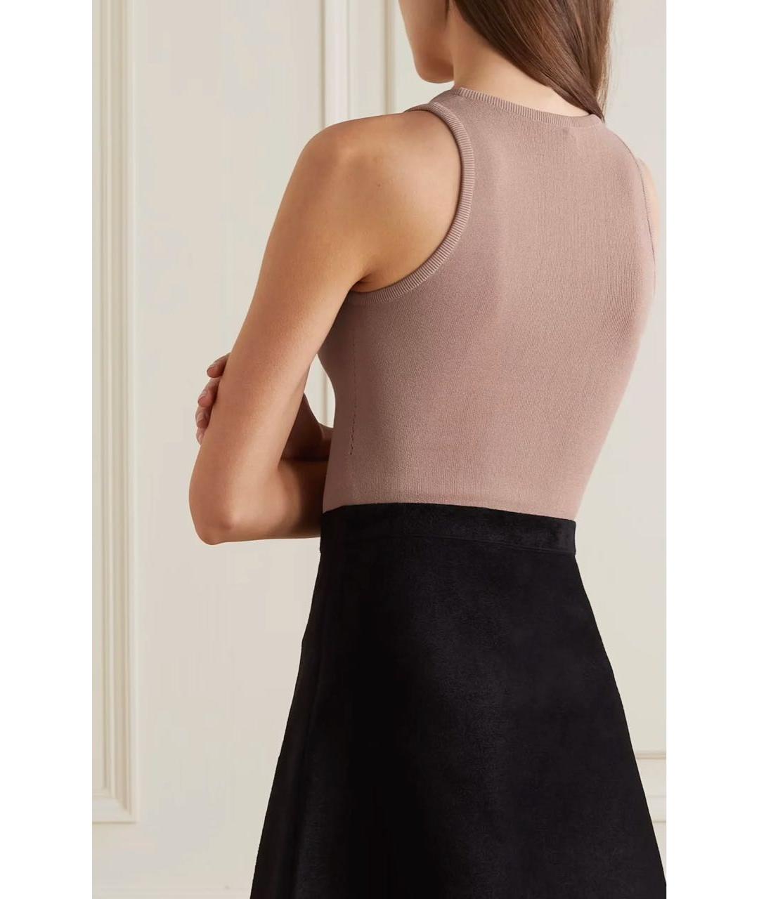 ALAIA Бежевое вискозное боди, фото 4