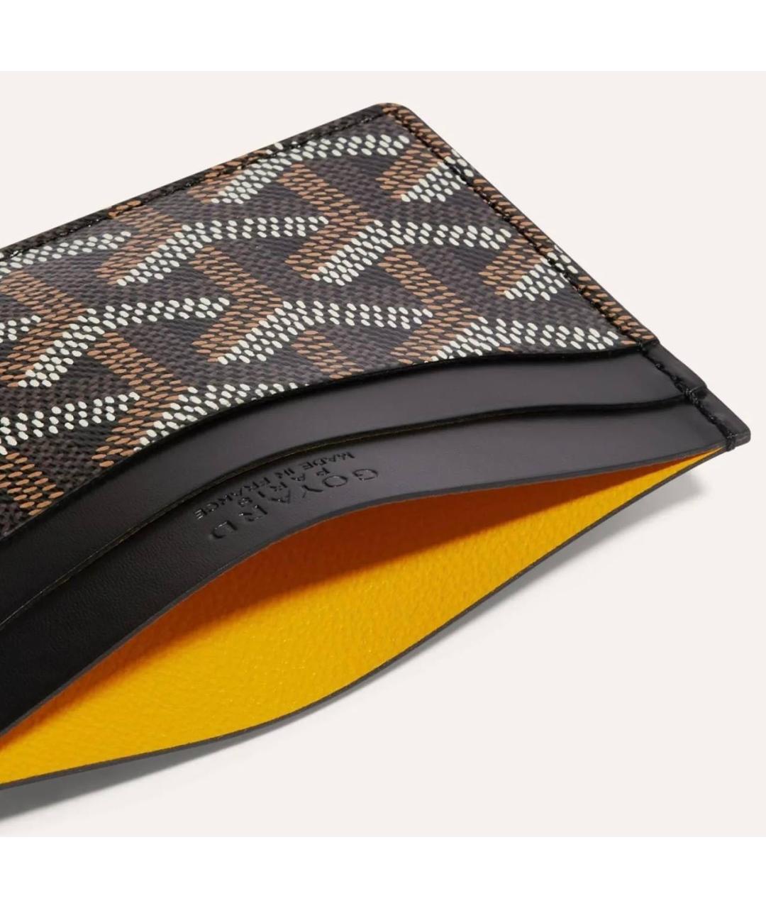 GOYARD Коричневый кожаный кардхолдер, фото 3