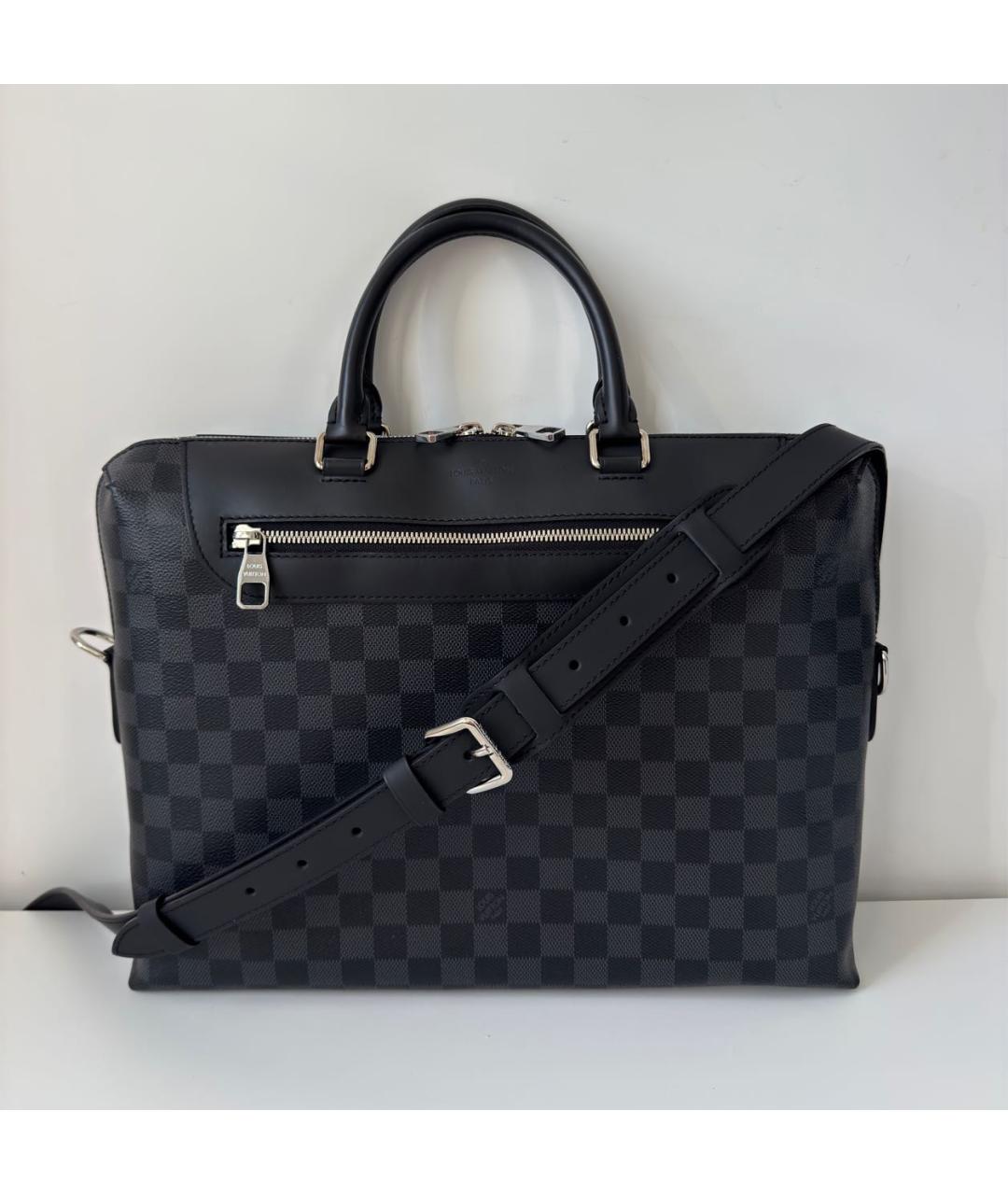 LOUIS VUITTON Черный портфель, фото 2