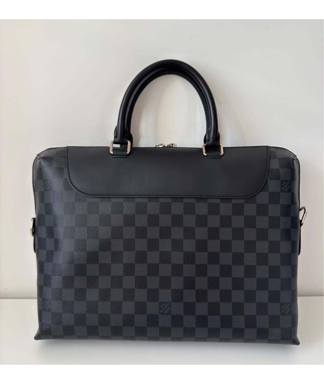 LOUIS VUITTON Черный портфель, фото 6