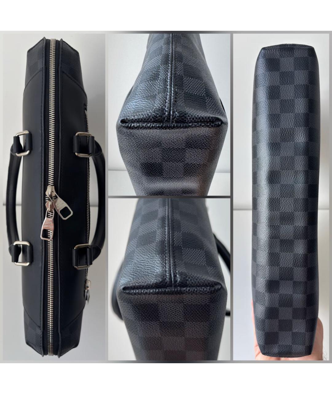 LOUIS VUITTON Черный портфель, фото 8