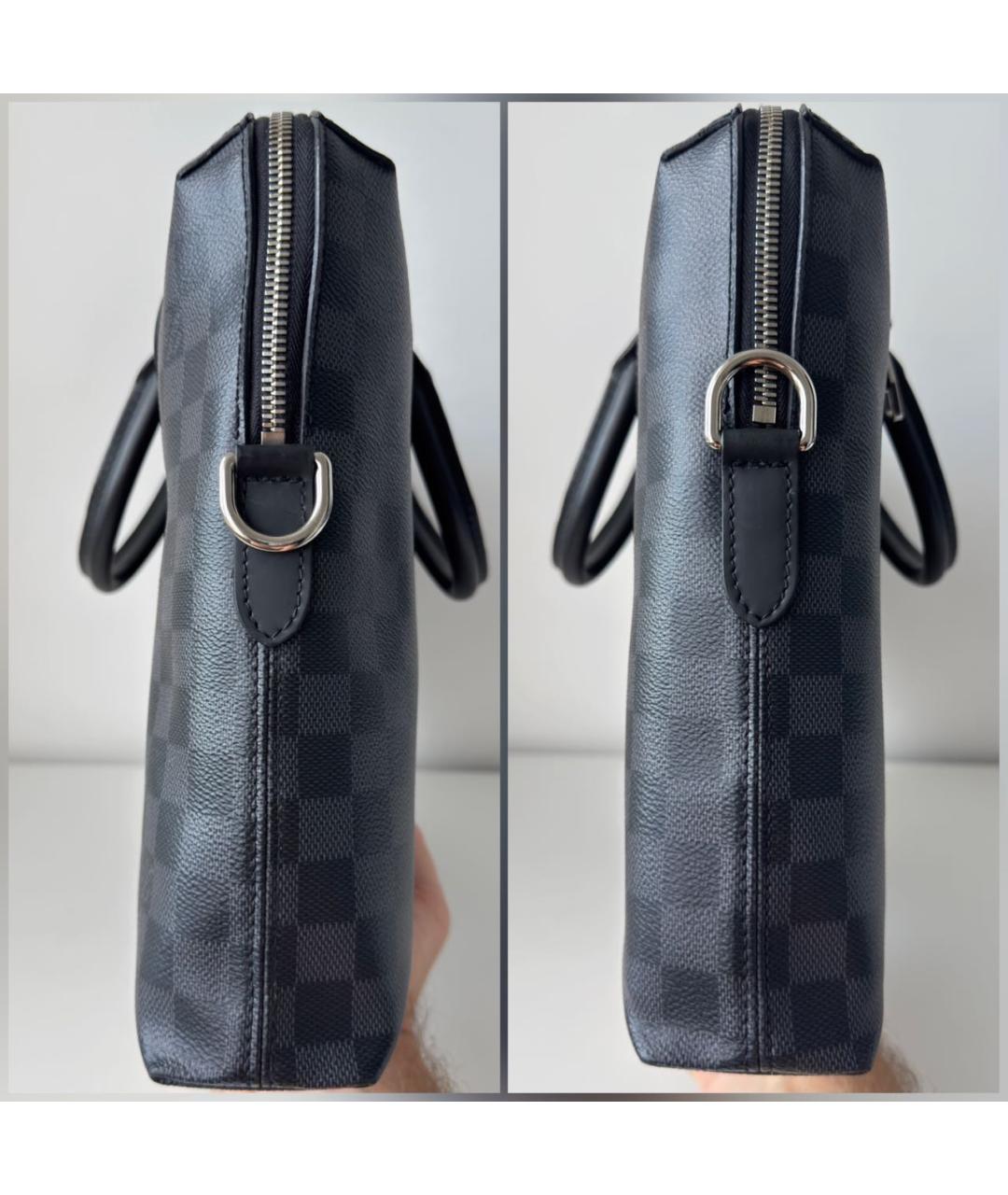 LOUIS VUITTON Черный портфель, фото 7
