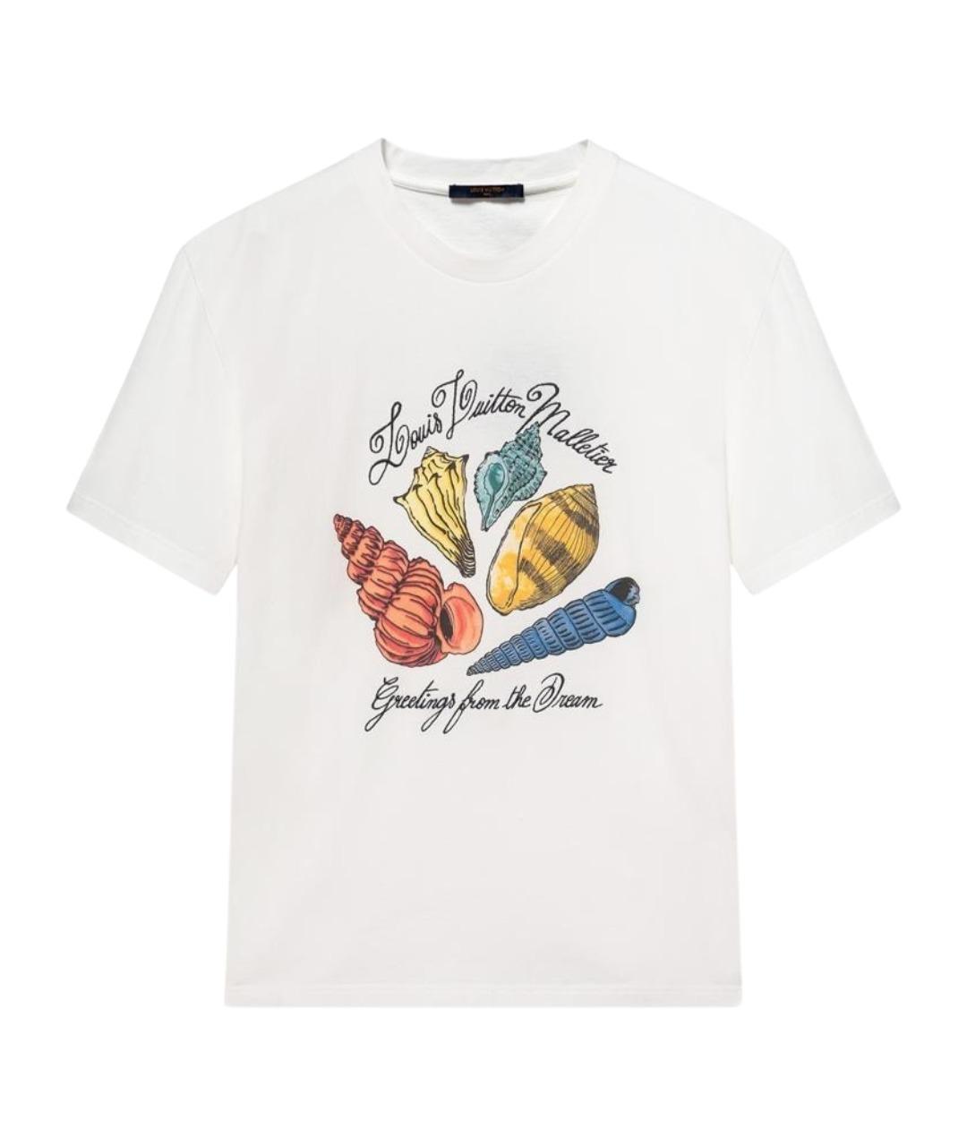 LOUIS VUITTON Белая хлопковая футболка, фото 1