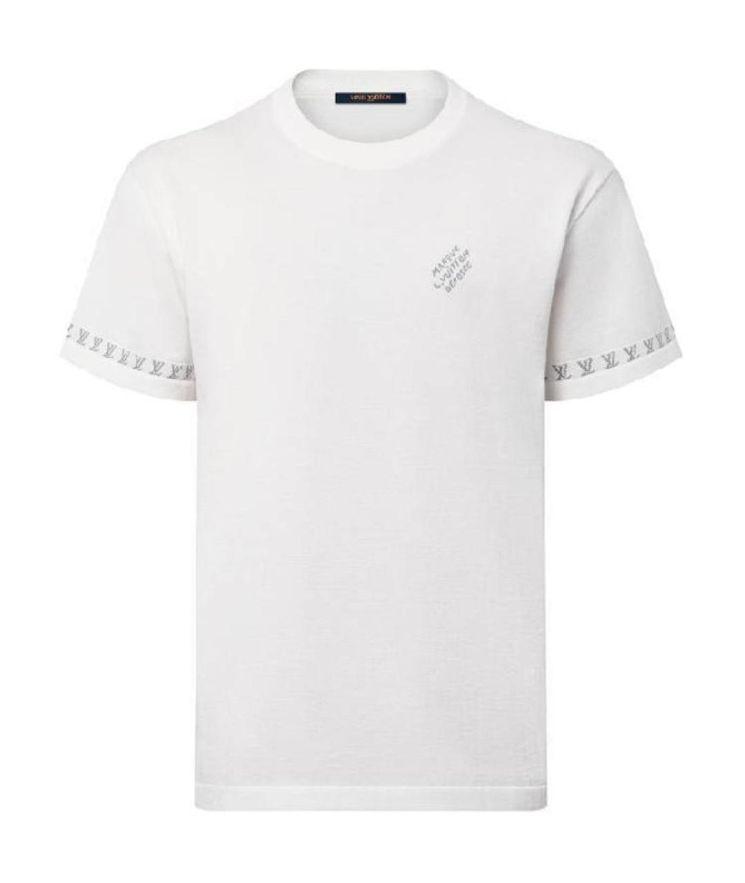 LOUIS VUITTON Белая хлопковая футболка, фото 1