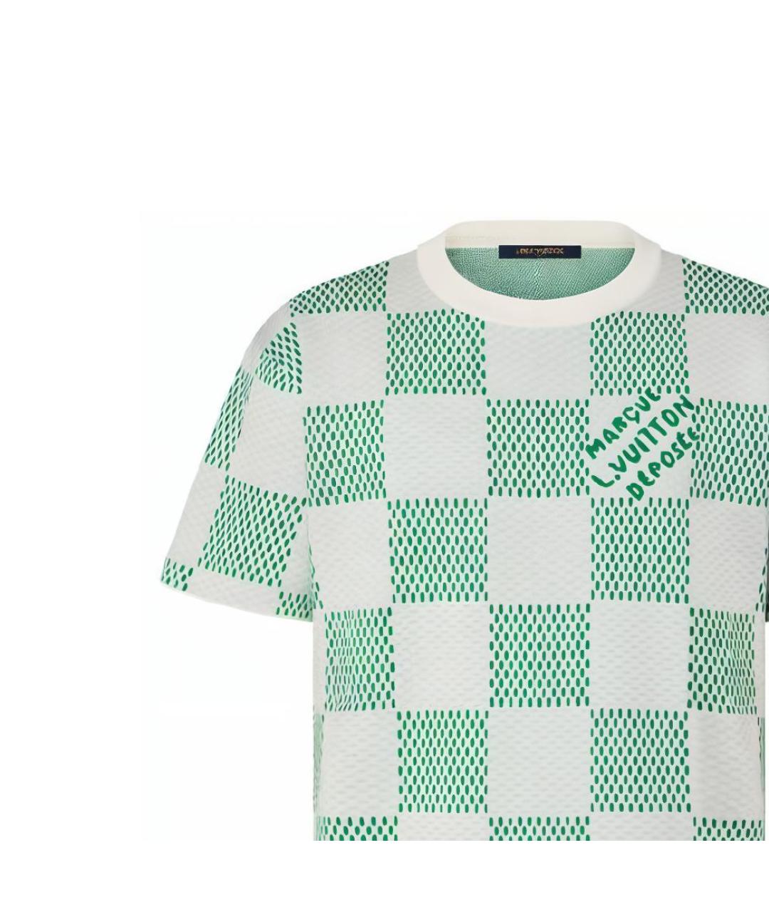 LOUIS VUITTON Зеленая футболка, фото 5