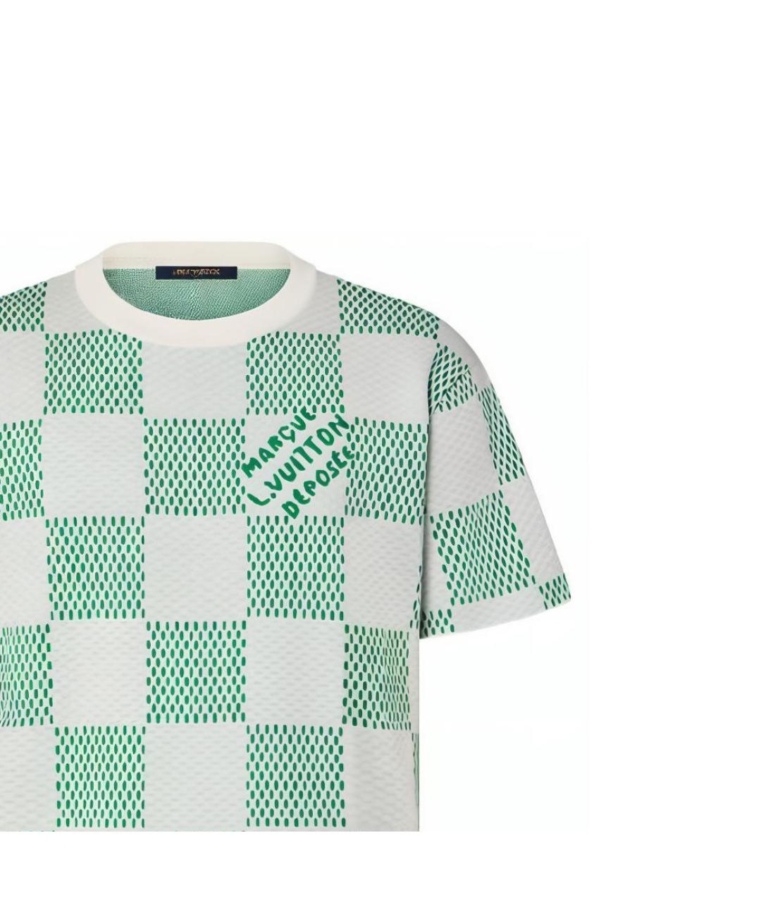 LOUIS VUITTON Зеленая футболка, фото 7