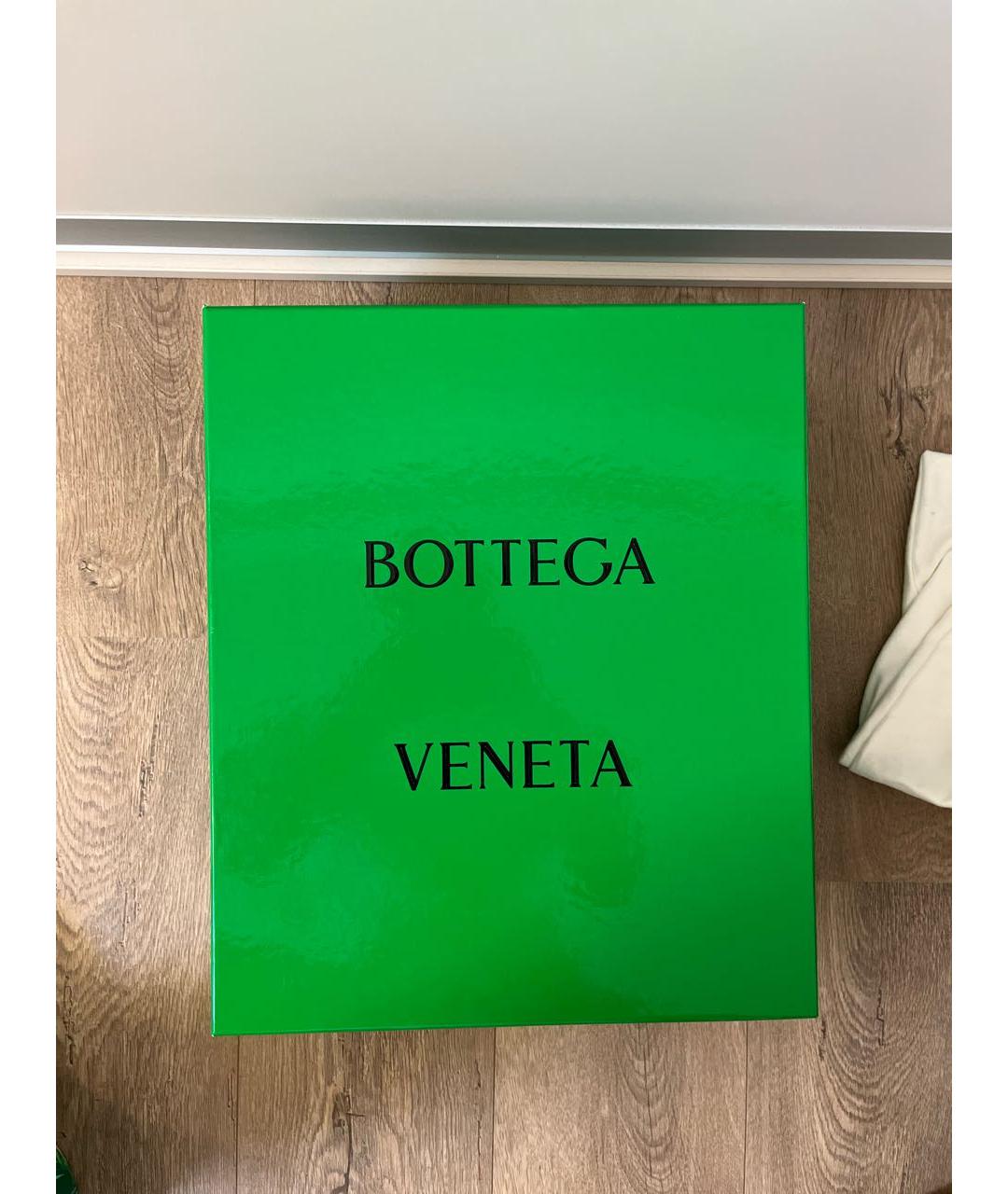 BOTTEGA VENETA Белые кожаные сапоги, фото 6