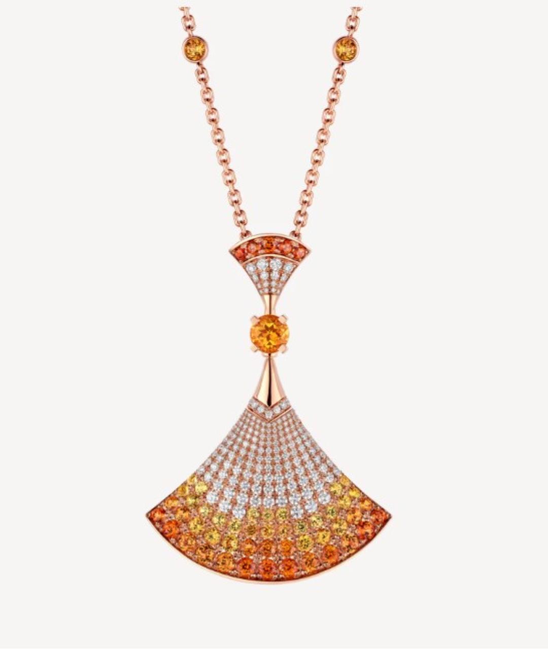 BVLGARI Золотое колье из розового золота, фото 6