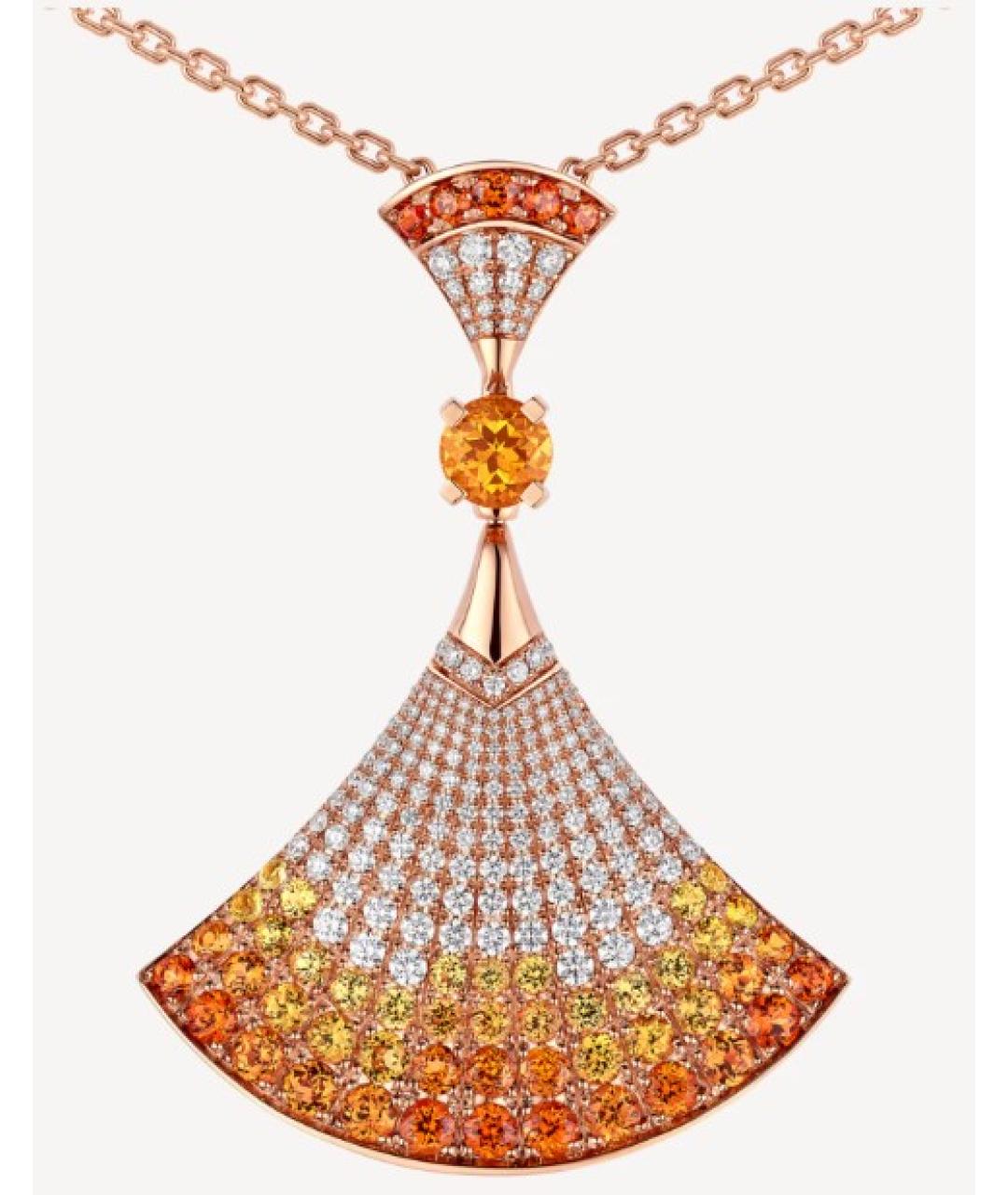 BVLGARI Золотое колье из розового золота, фото 3