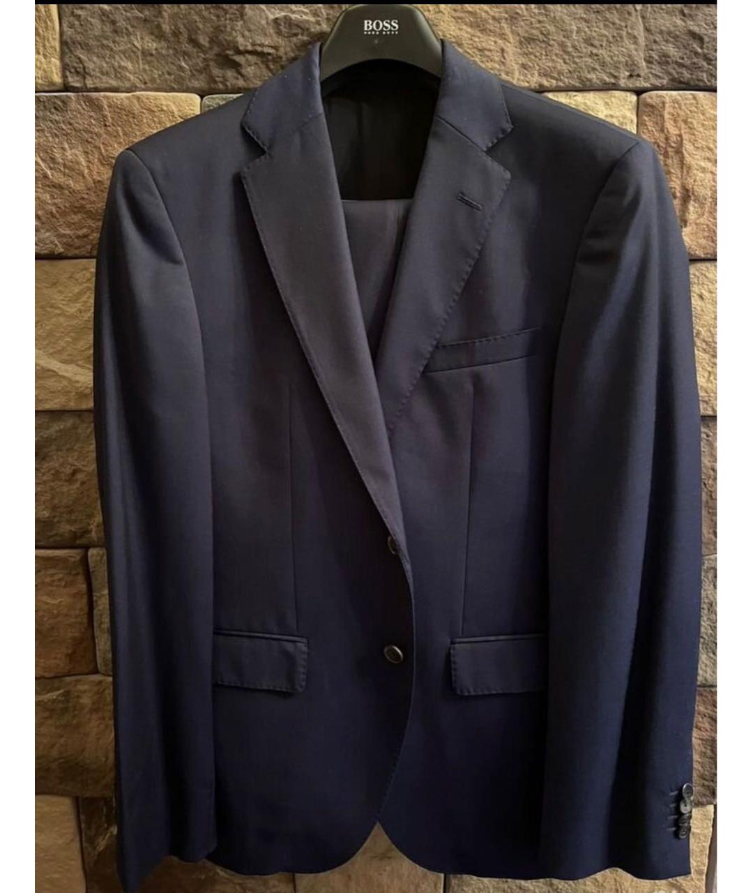 HUGO BOSS Темно-синий классический костюм, фото 9