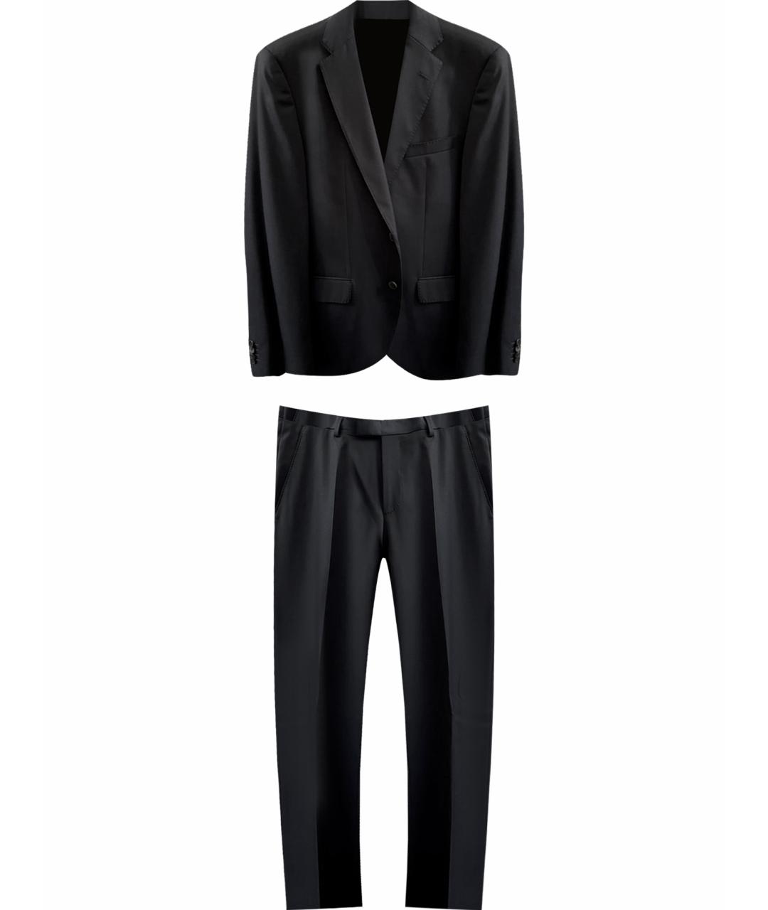 HUGO BOSS Темно-синий классический костюм, фото 1