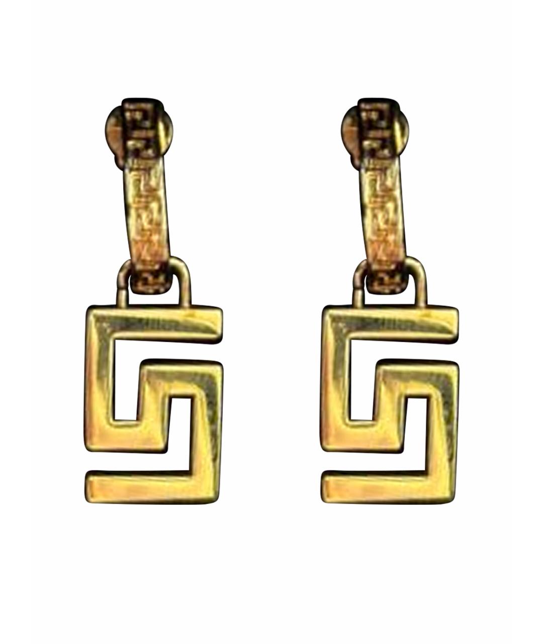VERSACE Золотые латунные серьги, фото 1