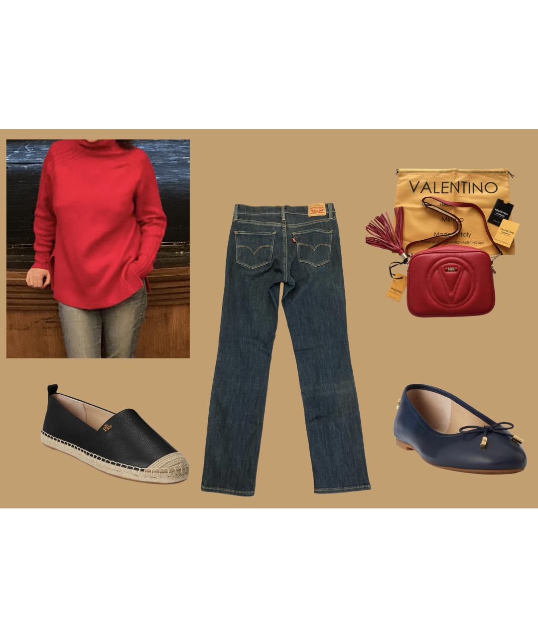 POLO RALPH LAUREN Красный шерстяной джемпер / свитер, фото 6