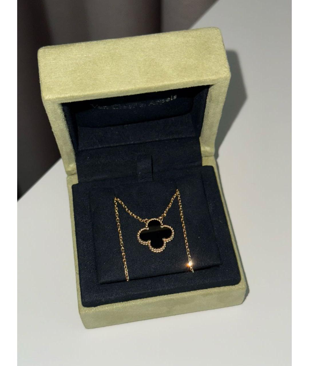 VAN CLEEF & ARPELS Черное колье из желтого золота, фото 4