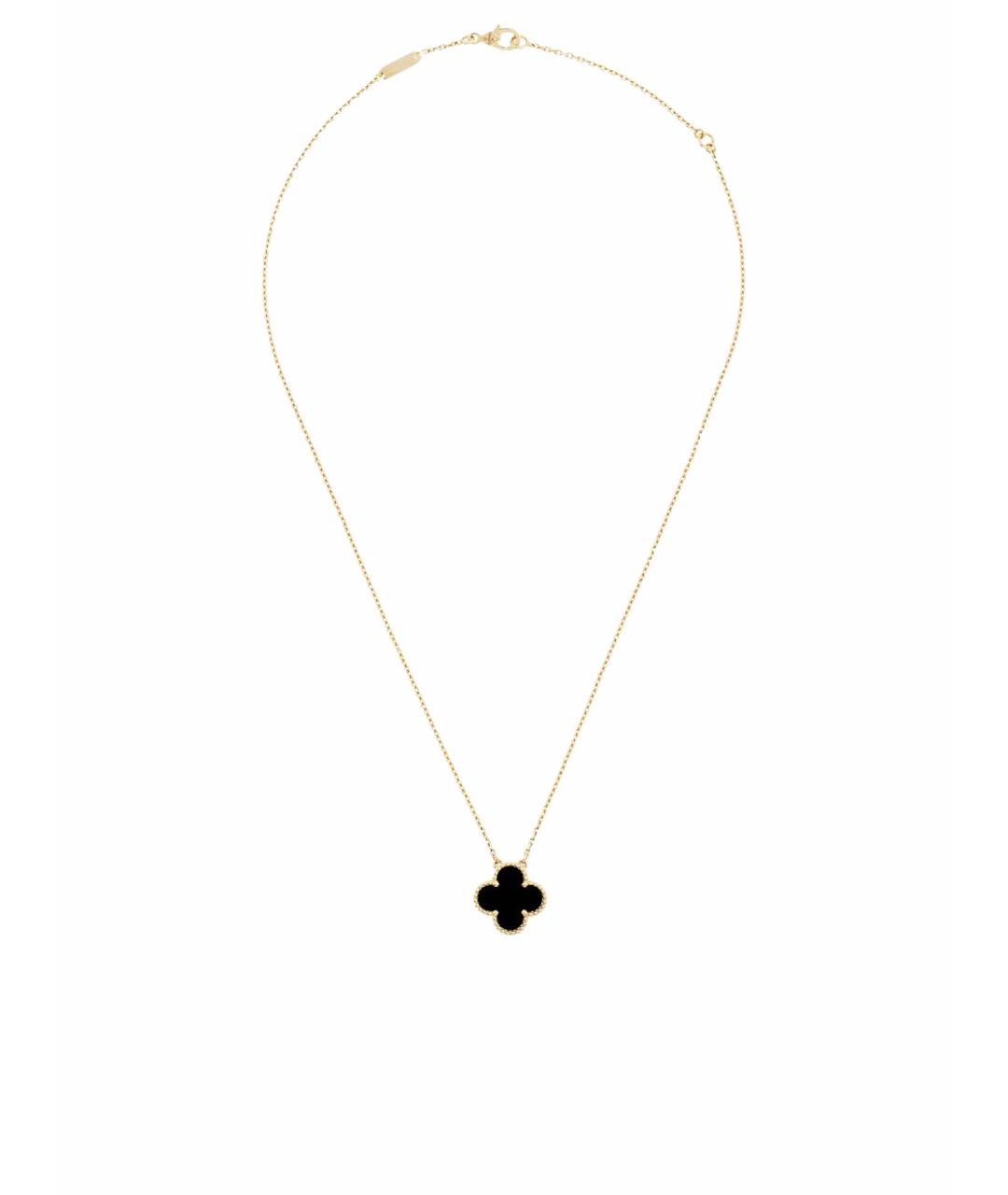 VAN CLEEF & ARPELS Черное колье из желтого золота, фото 1