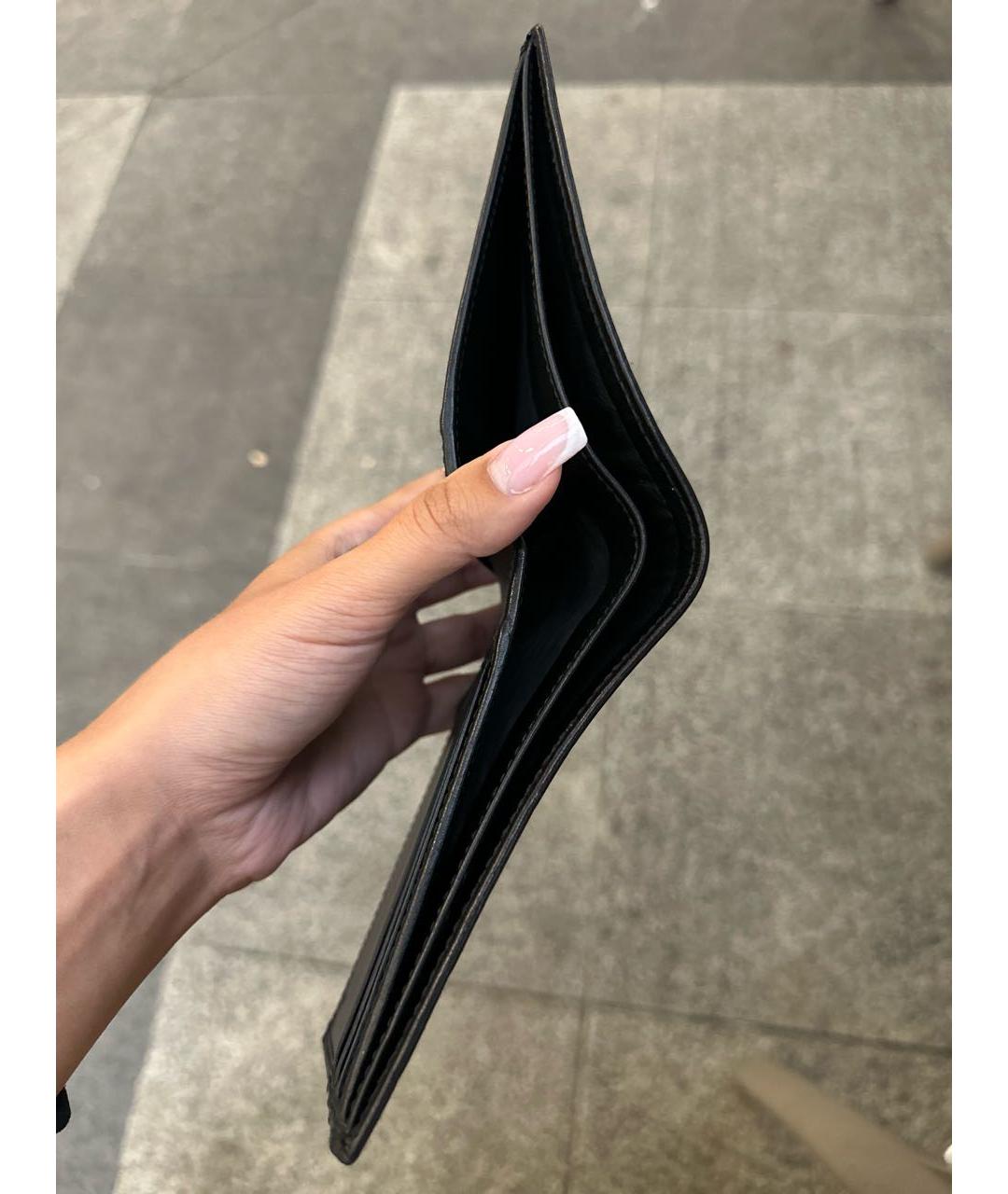 GUCCI Черный кожаный кошелек, фото 4