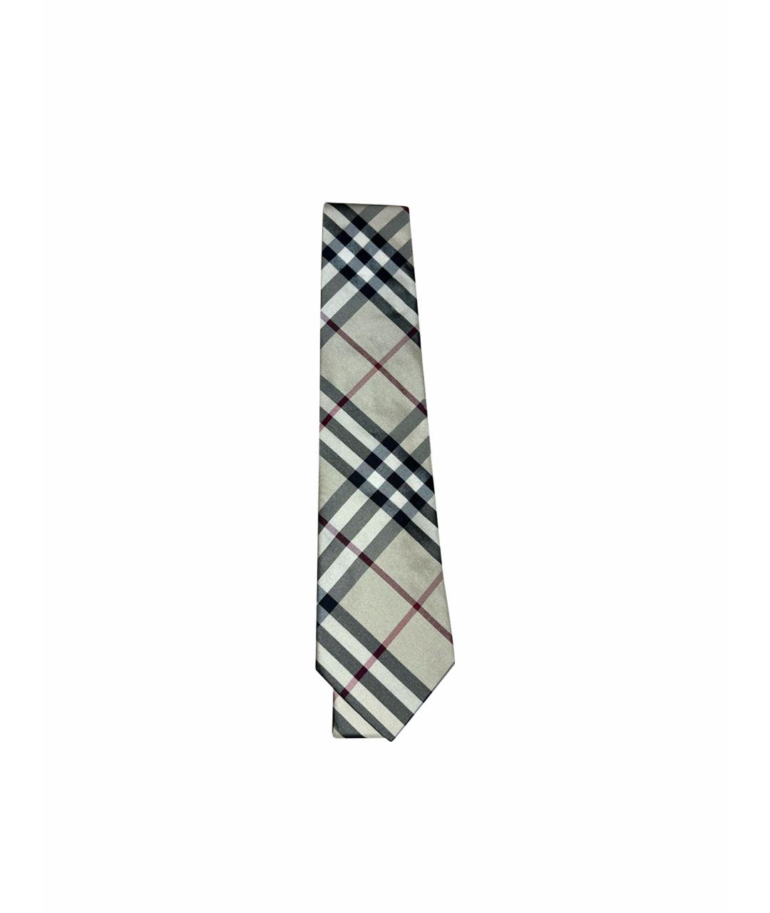 BURBERRY Бежевый шелковый воротник, фото 1