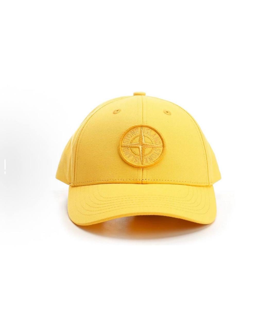 STONE ISLAND Желтая кепка/бейсболка, фото 4