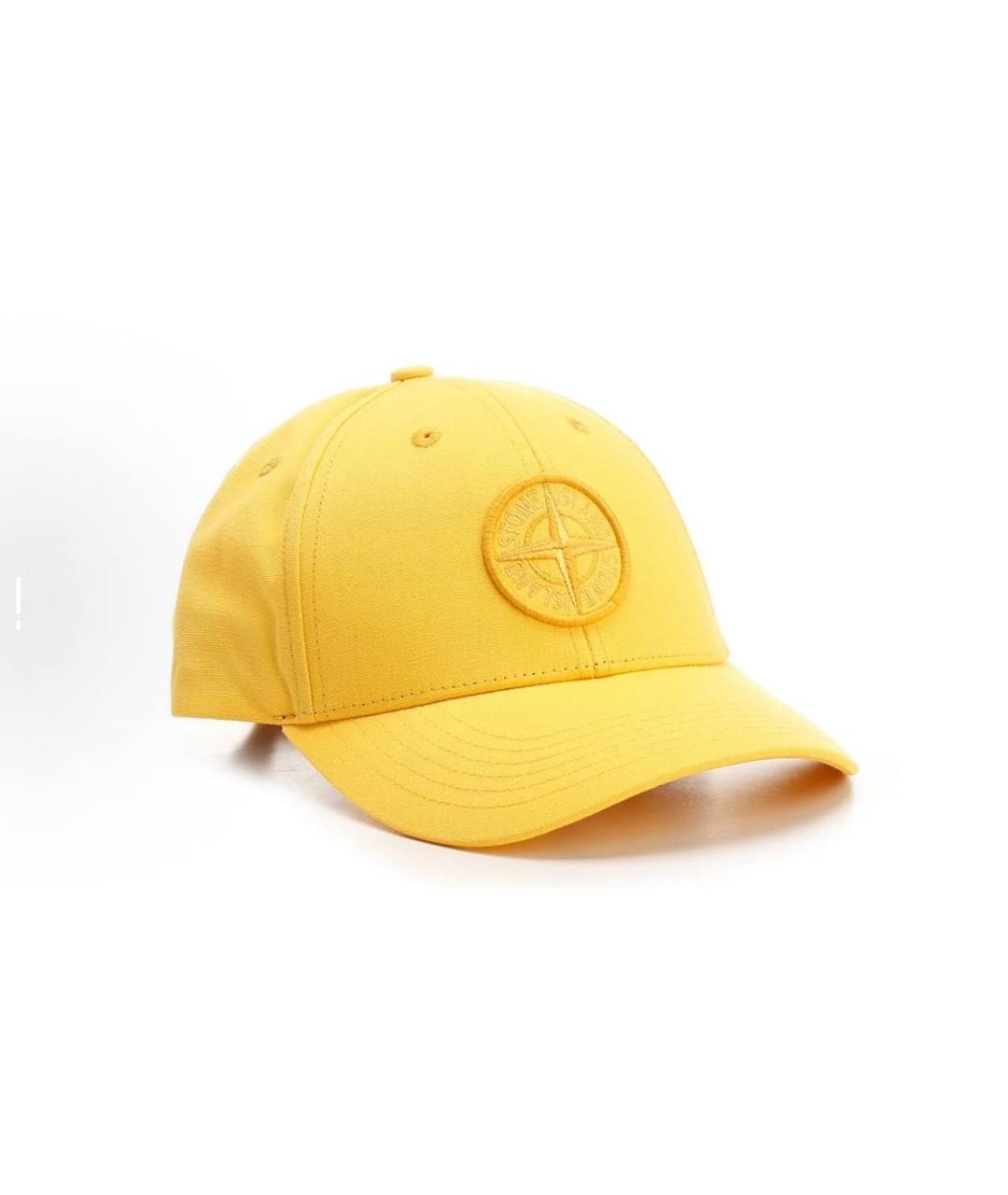 STONE ISLAND Желтая кепка/бейсболка, фото 3
