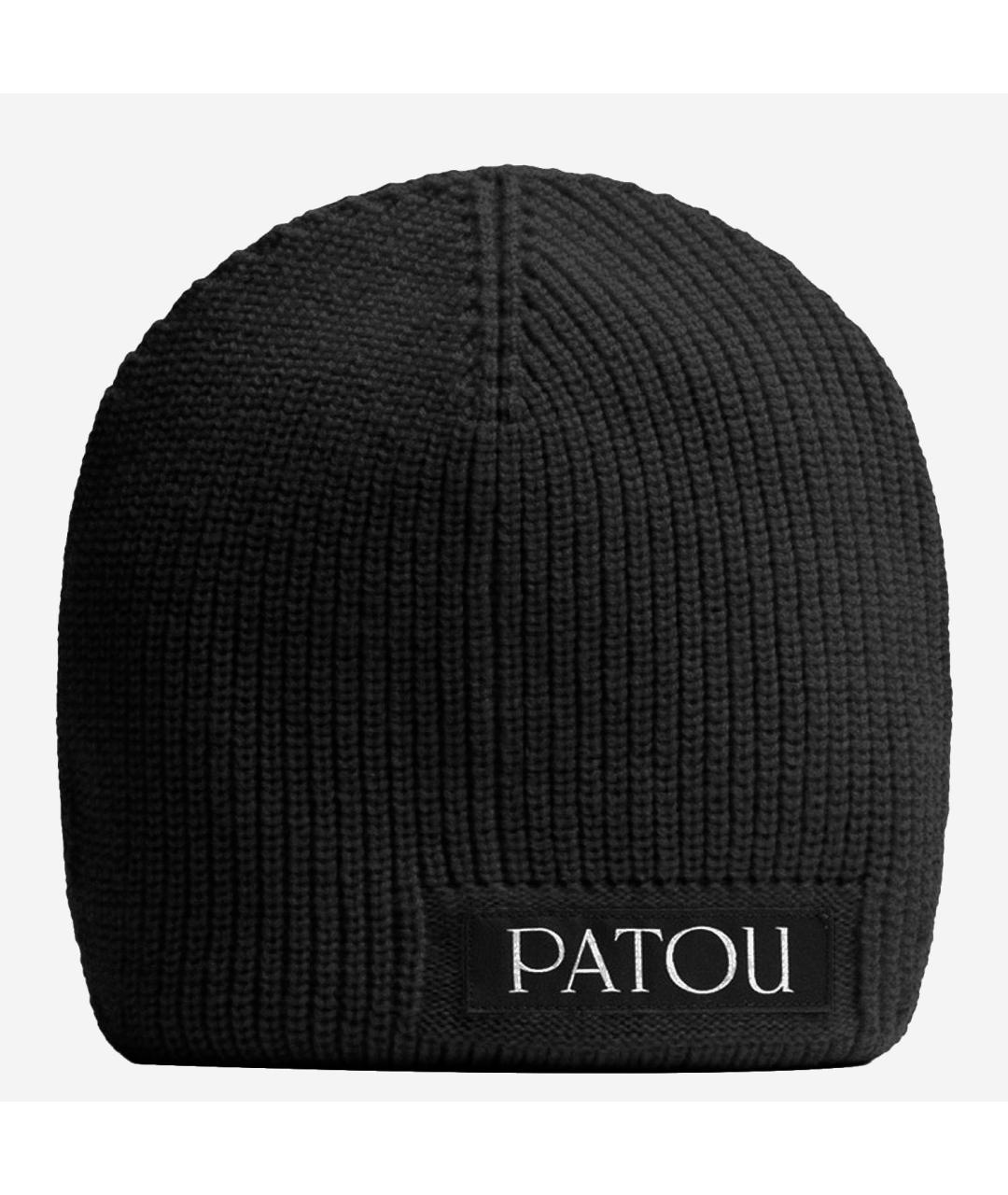 PATOU Черная шерстяная шапка, фото 4