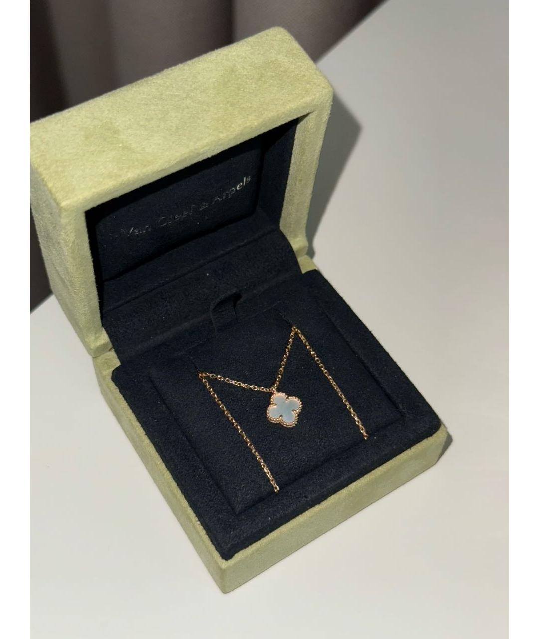 VAN CLEEF & ARPELS Белое колье из желтого золота, фото 4