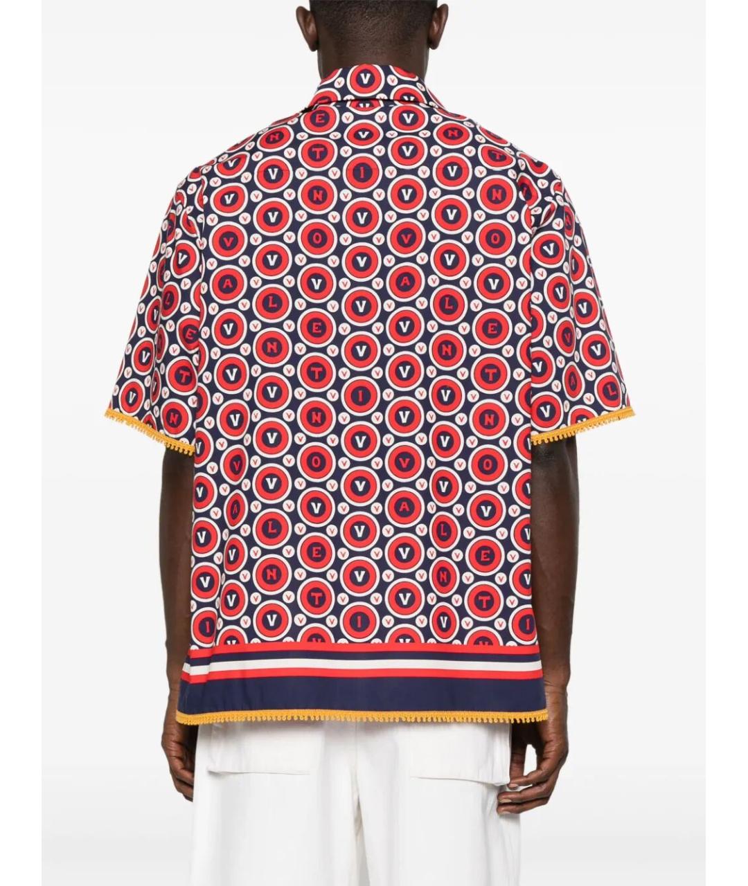 VALENTINO Красная хлопковая кэжуал рубашка, фото 3