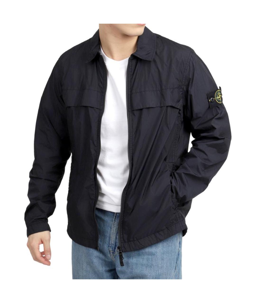 STONE ISLAND Темно-синяя куртка, фото 3