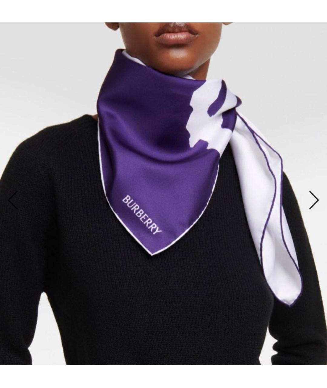 BURBERRY Мульти шелковый платок, фото 4