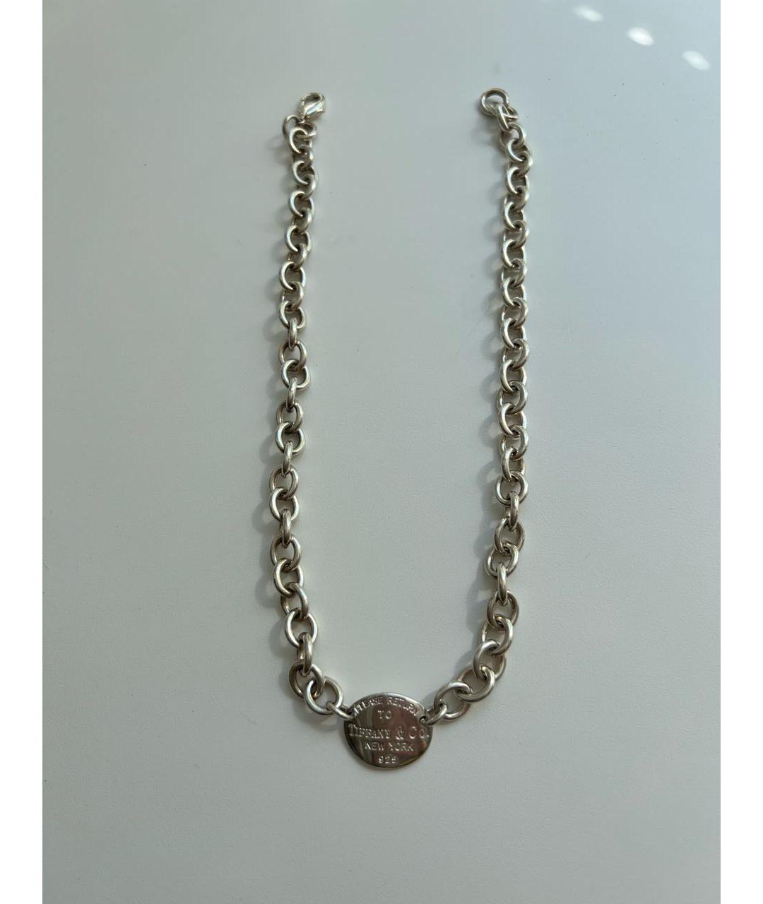 TIFFANY&CO Белое серебряное колье, фото 2