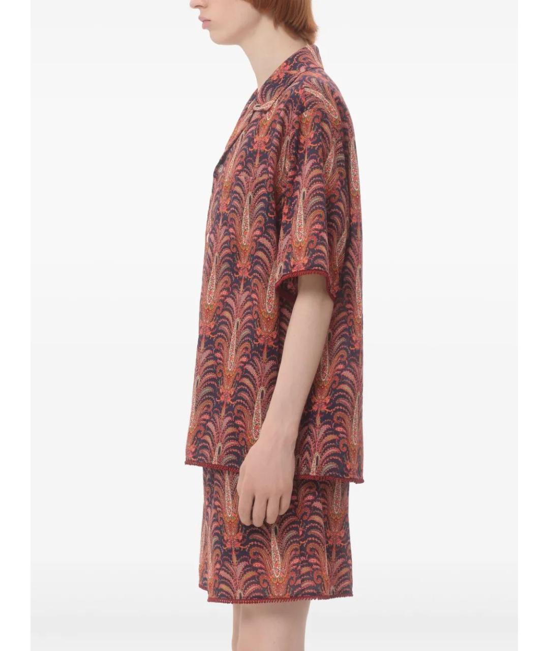 VALENTINO Мульти хлопковая кэжуал рубашка, фото 4