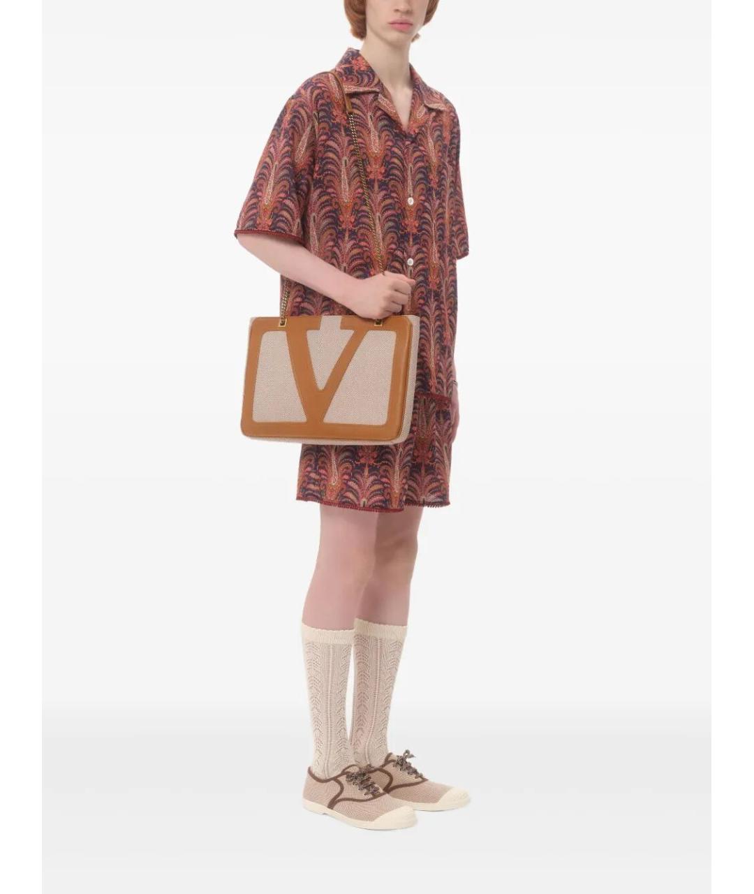 VALENTINO Мульти хлопковая кэжуал рубашка, фото 2