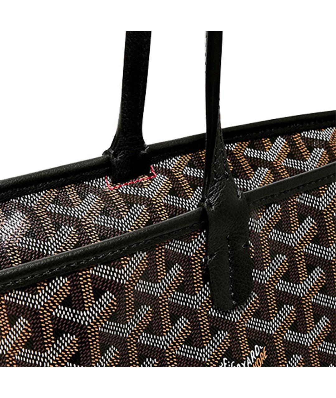 GOYARD Черная сумка с короткими ручками, фото 5