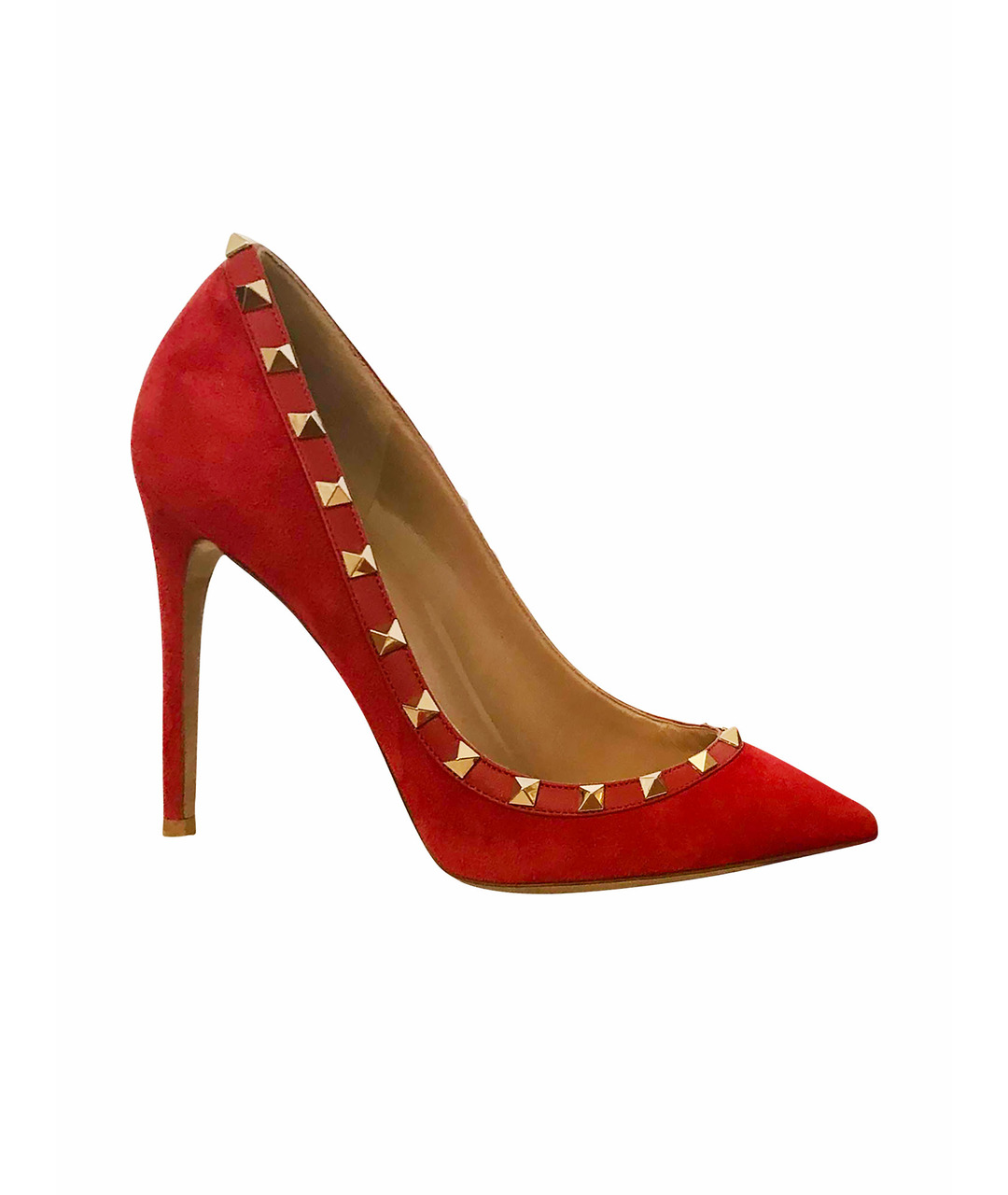 VALENTINO Красные замшевые туфли, фото 1