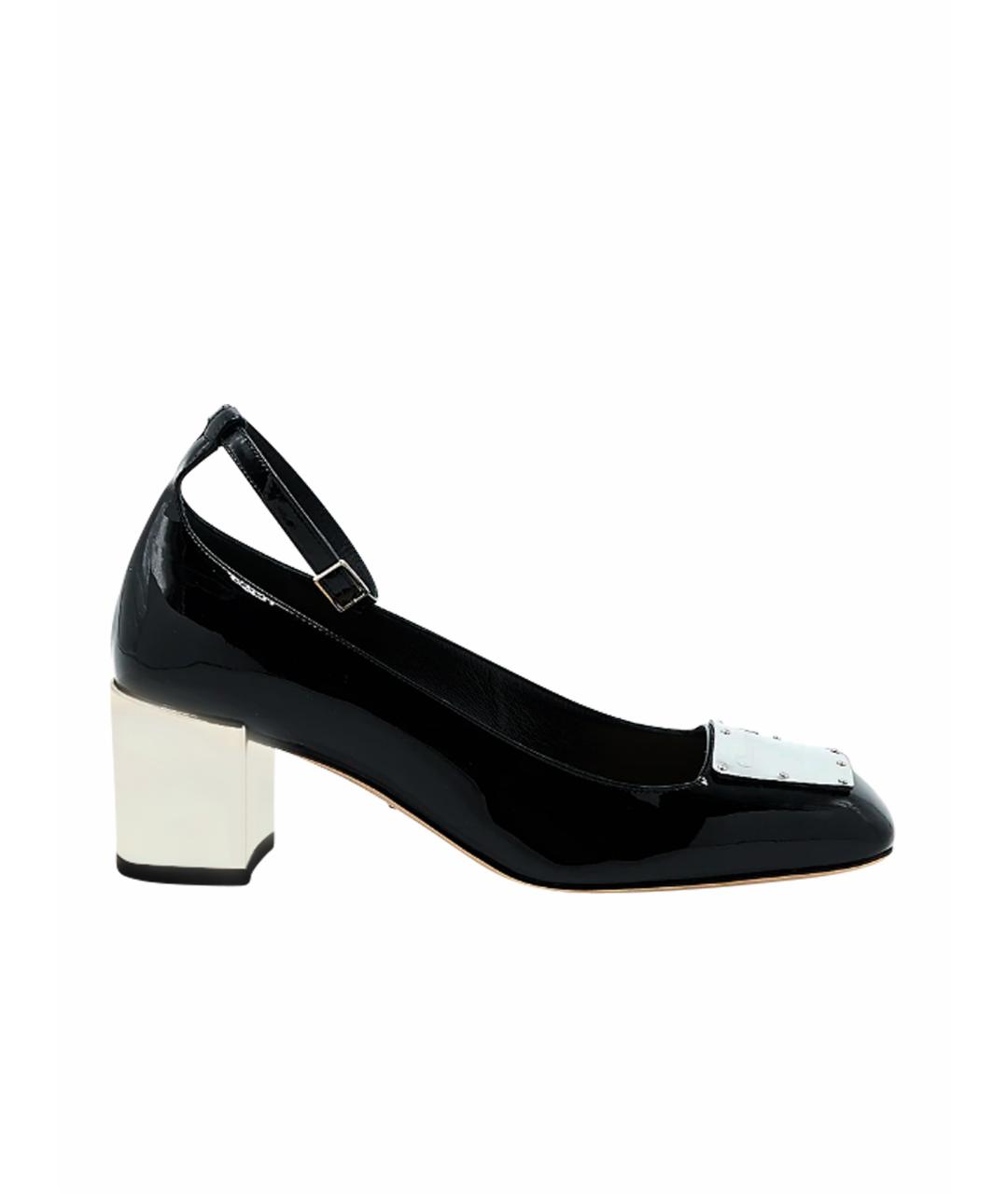 CHRISTIAN DIOR Черные туфли из лакированной кожи, фото 1