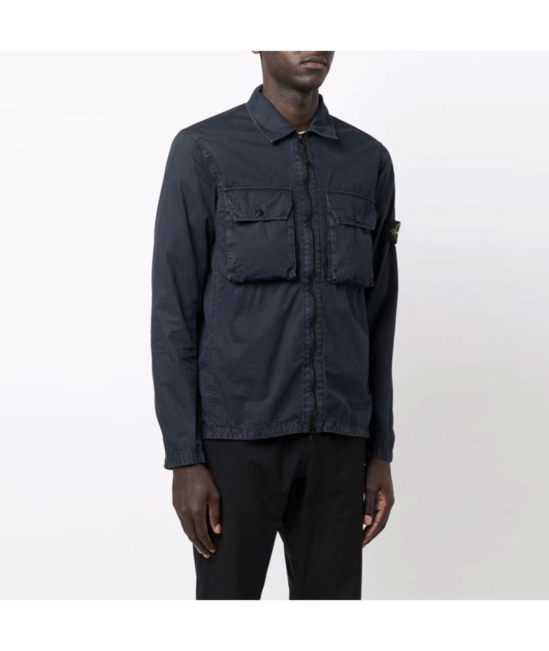 STONE ISLAND Темно-синяя куртка, фото 6