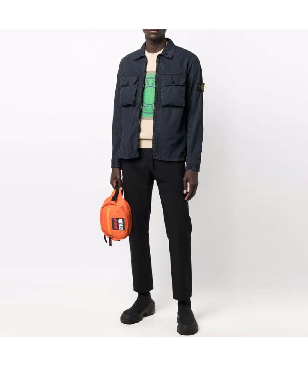 STONE ISLAND Темно-синяя куртка, фото 4