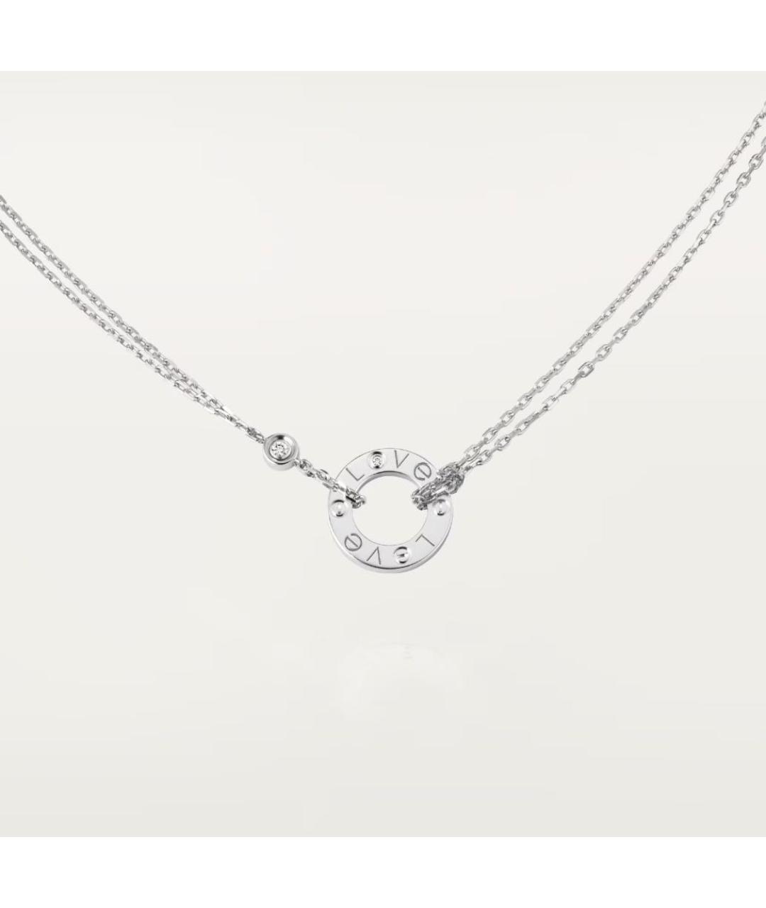 CARTIER Белая подвеска из белого золота, фото 8