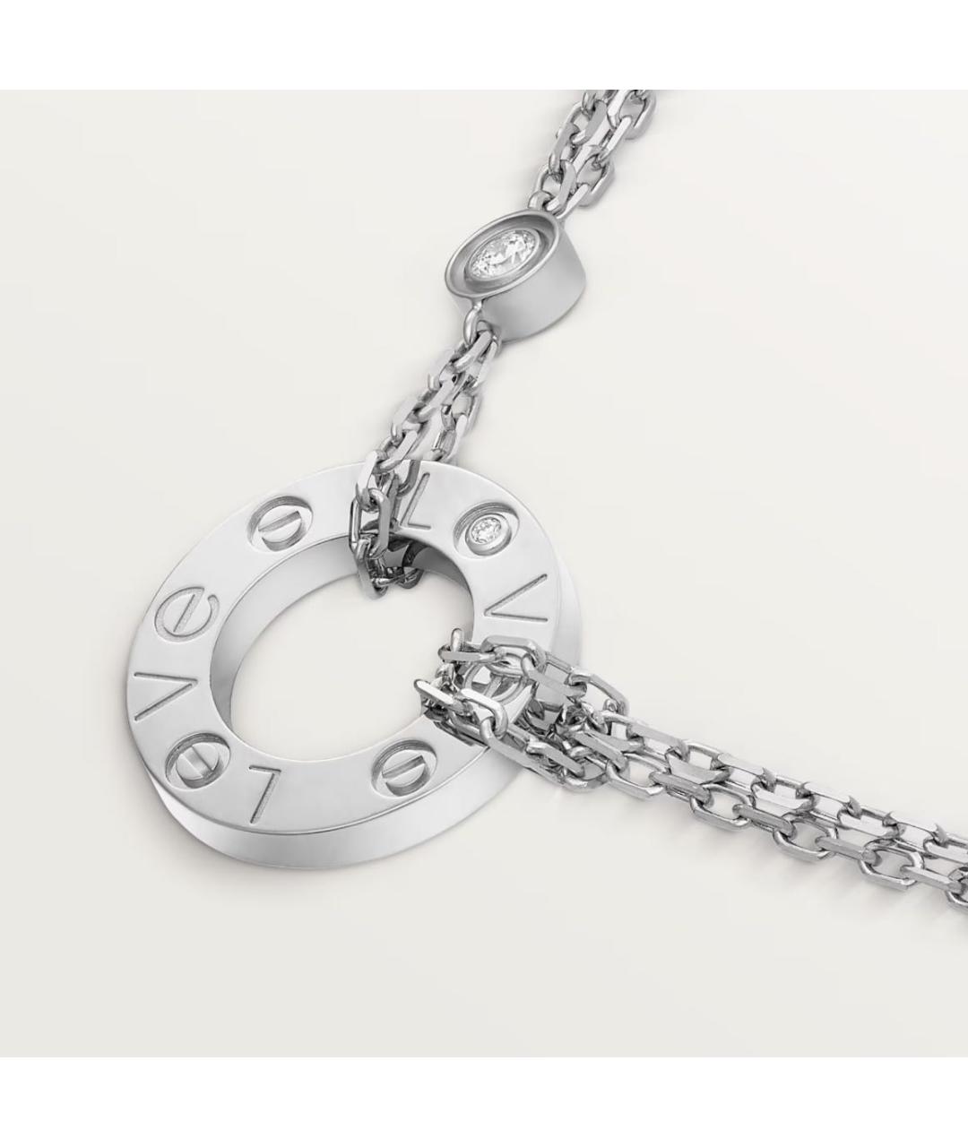CARTIER Белая подвеска из белого золота, фото 4