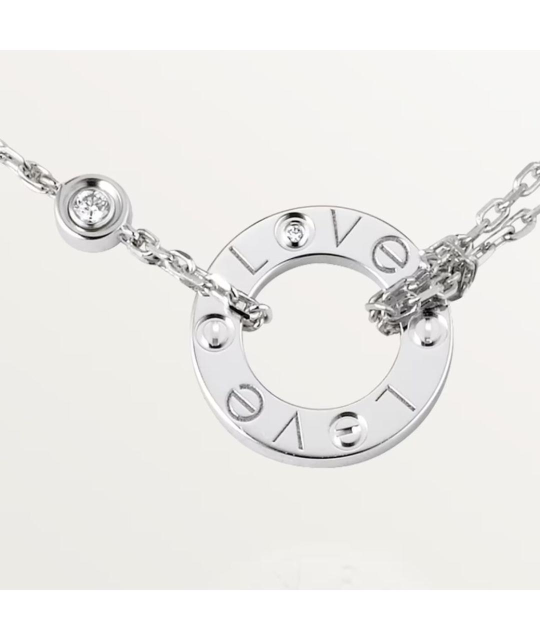 CARTIER Белая подвеска из белого золота, фото 5