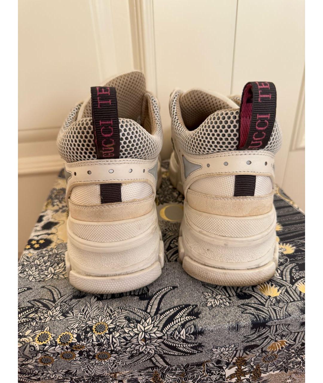 GUCCI Белые кроссовки, фото 5