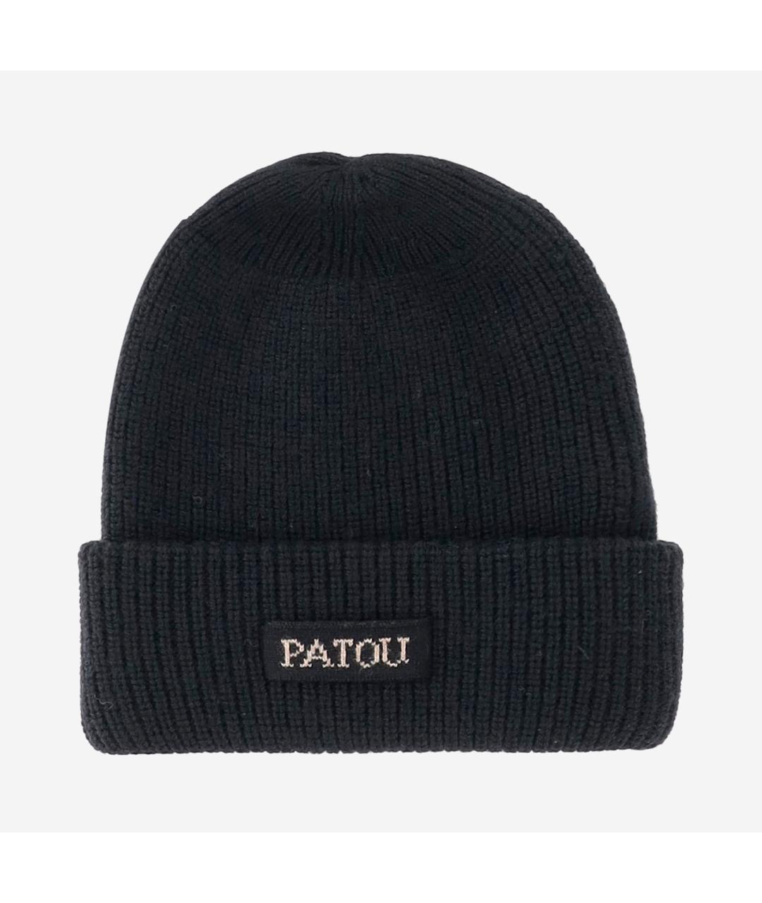 PATOU Черная шерстяная шапка, фото 4