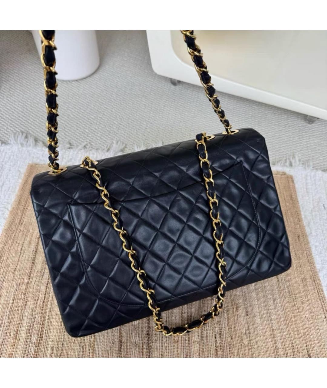 CHANEL Черная кожаная сумка тоут, фото 3
