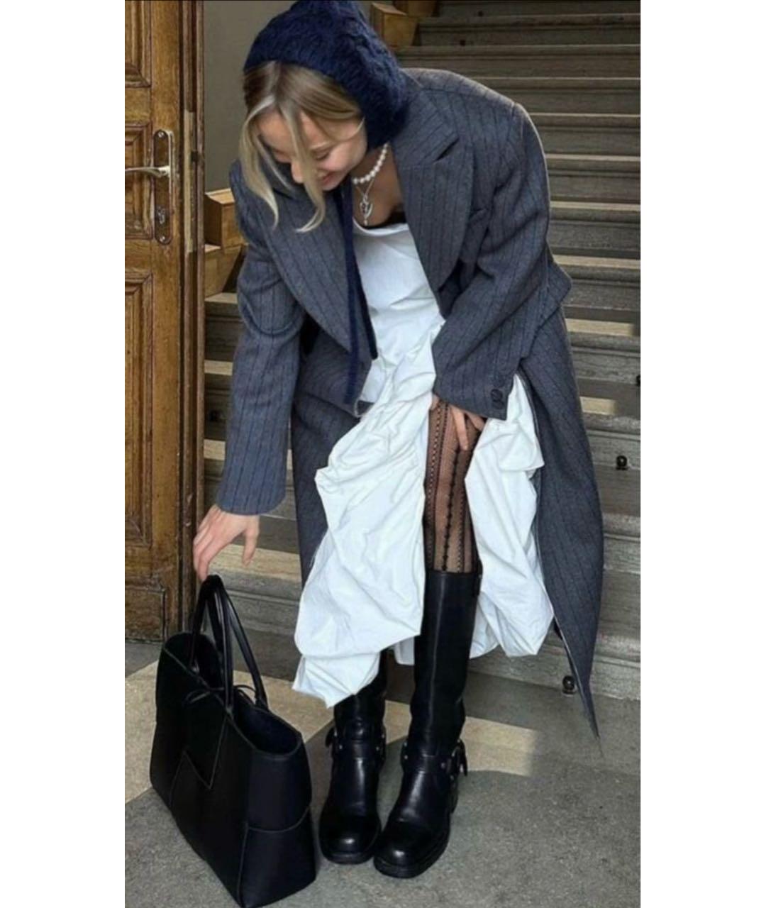 ROTATE Белое хлопковое повседневное платье, фото 6