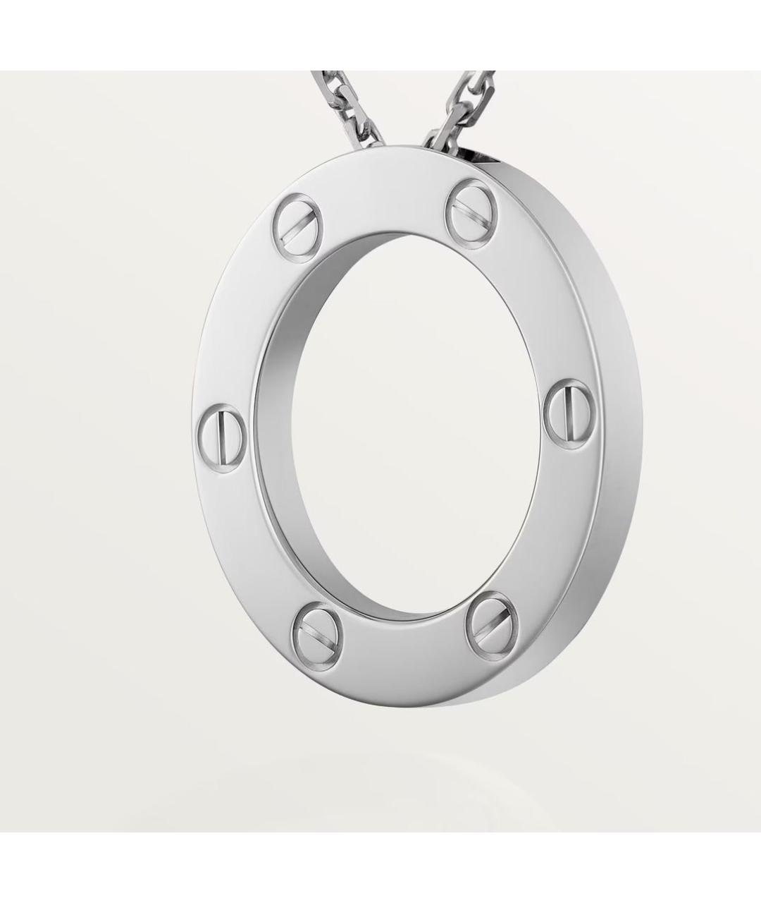 CARTIER Белая подвеска из белого золота, фото 7