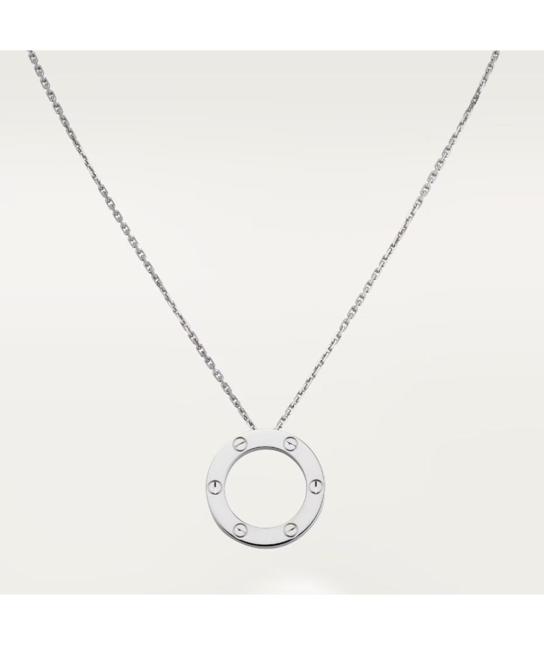 CARTIER Белая подвеска из белого золота, фото 9